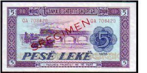 5 Leke__

Pk 42 s 2__

Specimen
 Banknote