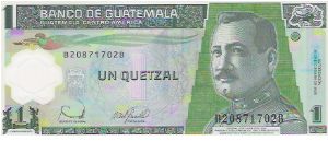 1 QUETZAI
POLYMER
B20871702B Banknote
