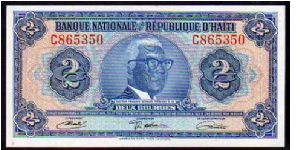 2 Gourdes
Pk 201

(L.1919) Banknote