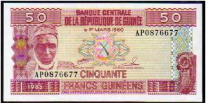 50 Francs
Pk 29a

(L.01-03-1960) Banknote