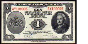 (Netherlands Indies)

1 Gulden
Pk 111 Banknote