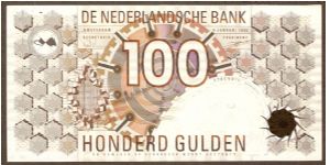 100 Gulden.

Value and geometric designs on face and back.

Pick #101 Banknote
