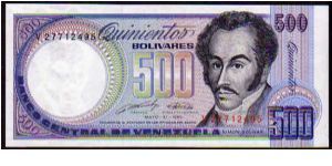 500 Bolivares
Pk 67d Banknote
