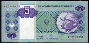 5 Kwanzas__

Pk 144 Banknote