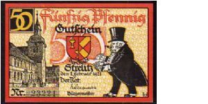 *Notgeld*
________________

50 Pfenning
Pk NL
----------------
Strelitz
01-02-1921
---------------- Banknote