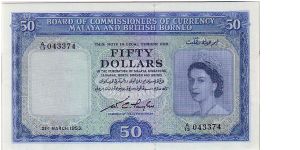 MALAYSIA--$50 QEII Banknote