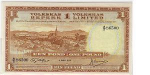 VOLKSEAS BANK LTD,-
SWA
-ONE POUND Banknote