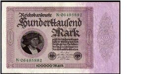 10'000 Mark
Pk 82a Banknote