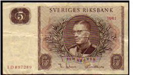 5 Kroner
Pk 42 Banknote