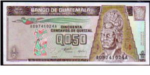 0,50 Quetzal
Pk 96 Banknote