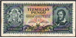 10'000'000 Pengo
Pk 123 Banknote