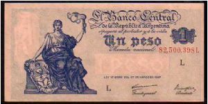 1 Peso__
Pk 257__

1948-1950
 Banknote