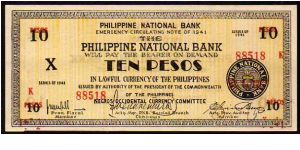10 Pesos
Pk s627 Banknote
