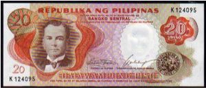 20 Piso
Pk 145 Banknote