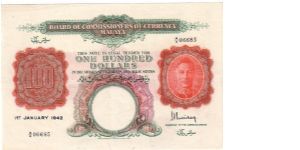 MALAYA
  $100 KG VI Banknote