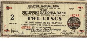 S-625a RARE Negros Occidental 2 Pesos note in series, 3 of 20. Banknote