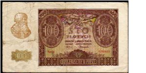 100 Zlotych
Pk 97 Banknote