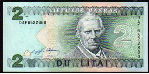 2 Litai
Pk 54a Banknote