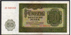 (German Democratic Republic)

50 Mark
Pk 14b

(Radar) Banknote