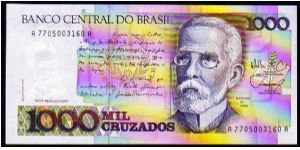 1000 Cruzados__
Pk 213 b__signatures: Maílson Ferreira Da Nóbrega & Elmo de Araújo Camões__
1987-1988
 Banknote