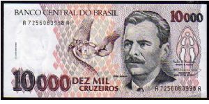 10'000 Cruzeiros__
Pk 233__

1991-1993
 Banknote