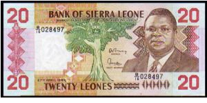 20 Leones
Pk 16 Banknote