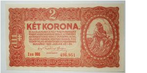 2 korona 1920 Banknote