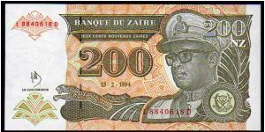 *ZAIRE*
_________________

200 Nouveaux Zaires
Pk 61
----------------- Banknote