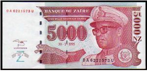 *ZAIRE*
________________

5000 Nouveaux Zaires
Pk 69
---------------- Banknote