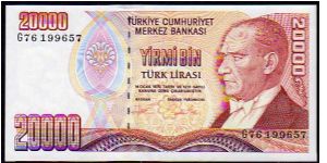 20'000 Turk Lirasi
Pk 202

(L.1970) Banknote