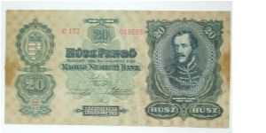 20 pengo 1930 hungary Banknote