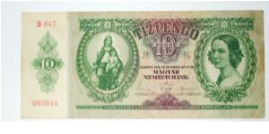 10 pengo 1936 Banknote