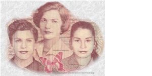 Vignette from new 200 Pesos note from Dominican Republic.  Three sisters that fought injustice of Trujillo regime during 1950's. Banknote