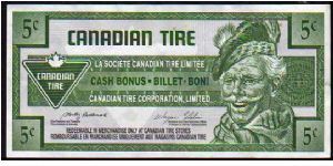 5 Cents__
Pk NL__
Canadian Tire

Coupon Banknote