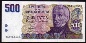 500 Pesos Argentinos__
Pk 316 Banknote