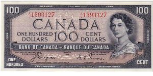 BANK OF CANADA-
 THE DEVIL IN HER HAIR. $100. Banknote