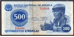 500 Kwanzas__
Pk 116a Banknote