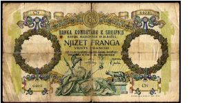 20 Franga-Franchi__

Pk 7__

WWII__
Italian Occupation
 Banknote