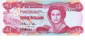 3 Dollars Banknote