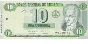 10 CORDOBAS

A05688478

P # 191 Banknote