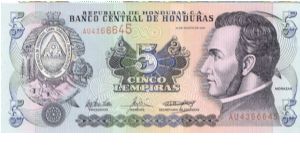 2004 BANCO CENTRAL DE HONDURAS 5 *CINCO* LEMPIRAS

P85 Banknote