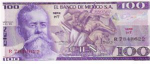 SERIE HT

100 PESOS

R 7848622

P # 66B Banknote