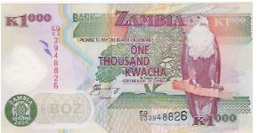 1000 KWACHA

EG/03  3948826 Banknote