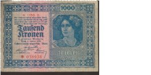 P 78
1000 Kronen Banknote