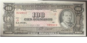 P147
100 Bolivianos Banknote