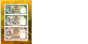 Multi
Uncut sheet
1, 5, 10 Baht
King Bhumibol Adulyadej (Rama IX) 80th Birthday 5/12/07
Reverse makes up a design of the Kings life Banknote