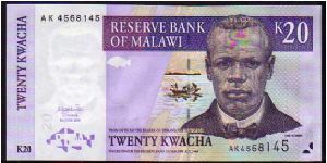 20 Kwacha
Pk 44b Banknote