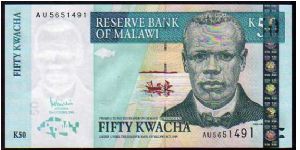 50 Kwacha
Pk 45c Banknote