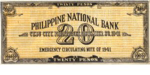 Banknote from Philippines