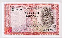 MALAYSIA-$10 RIGGITS 3RD SERIES Banknote
